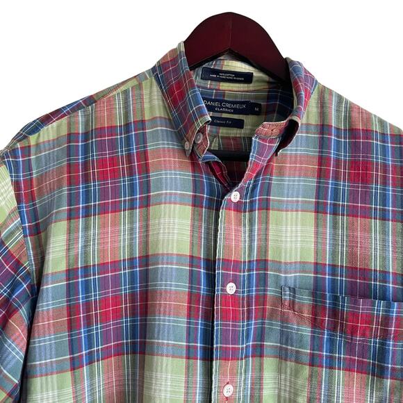 Daniel Cremieux Classics Mens Shirt M Multicolor Plaid Button Down Casual Office - Picture 8 of 8